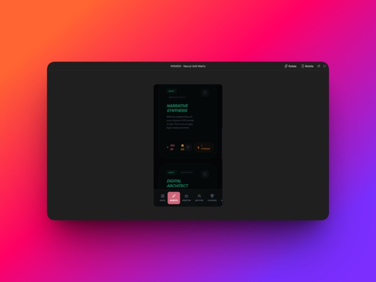XPANDR – screenshot 2