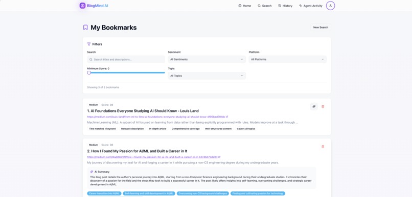 BlogMind AI – screenshot 1