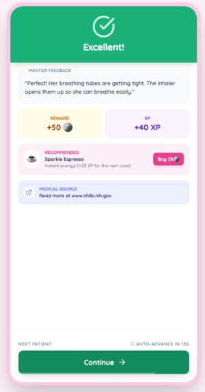 Cozy Clinic - a Fun Game to Learn Medicine from Gemini – screenshot 1