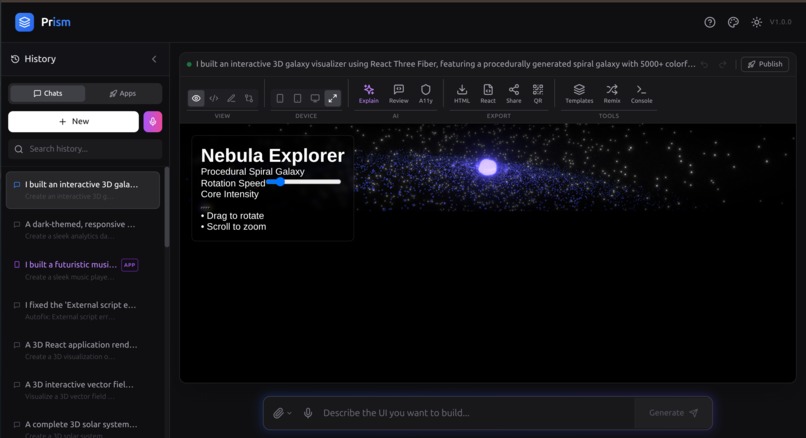Prism – screenshot 2