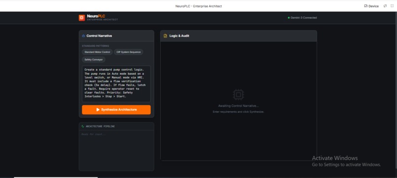 NeuroPLC: Natural Language to PLC Ladder Logic Generation – screenshot 2
