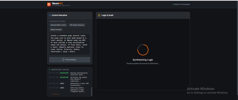 NeuroPLC: Natural Language to PLC Ladder Logic Generation – screenshot 4