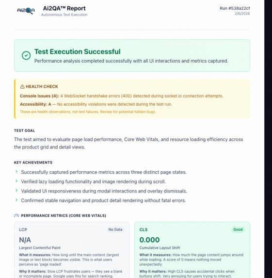 Ai2QA — AI-Powered Autonomous Testing – screenshot 5
