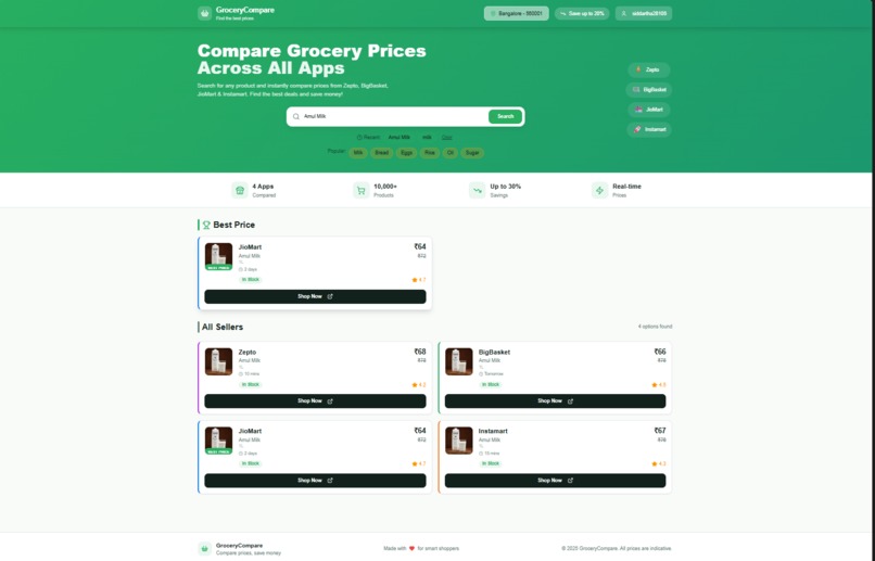 Grocery Compare – screenshot 1