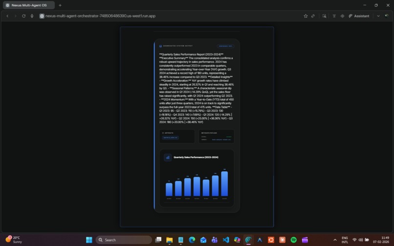 Nexus Multi-Agent Orchestrator – screenshot 3