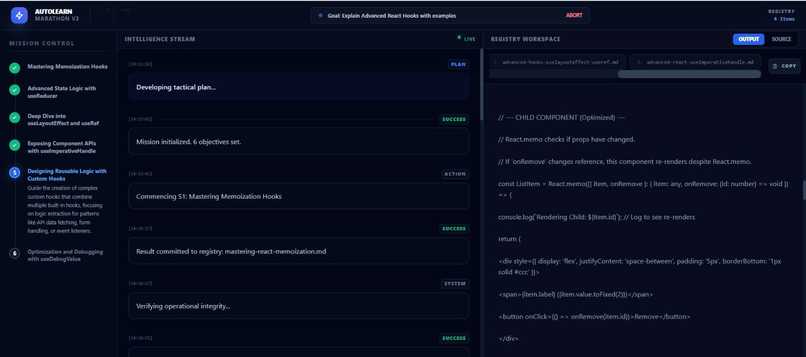 AutoLearn Marathon Agent – screenshot 3