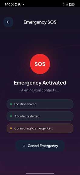 SafeRoute – screenshot 2