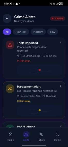 SafeRoute – screenshot 3