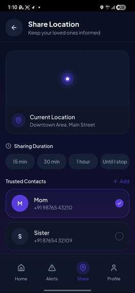 SafeRoute – screenshot 4