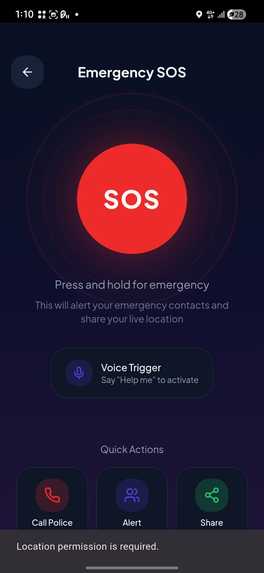 SafeRoute – screenshot 6