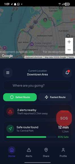 SafeRoute – screenshot 7