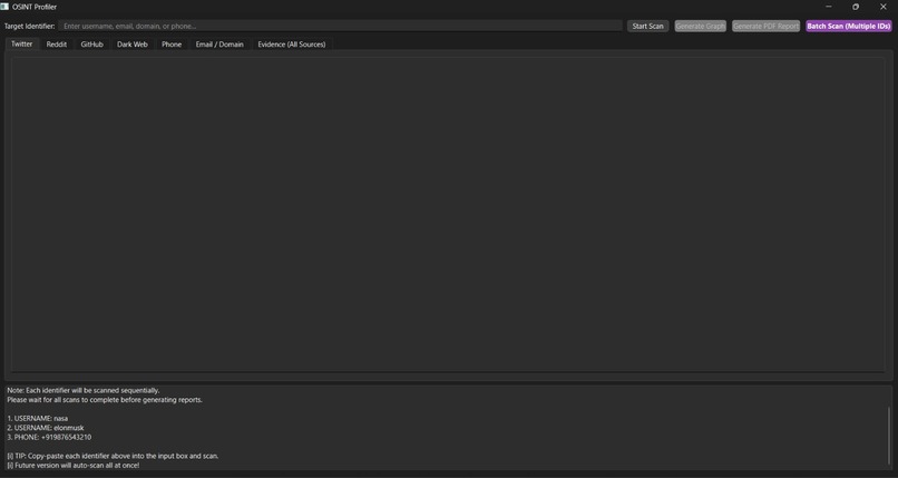 Automated Suspect Profiling tool – screenshot 4