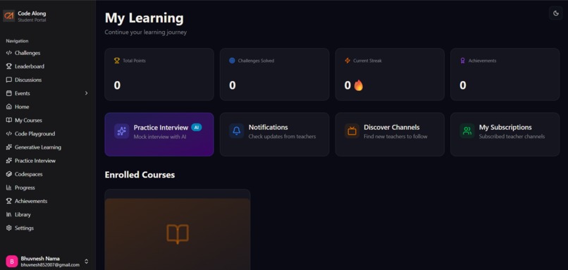 Code Along – screenshot 1