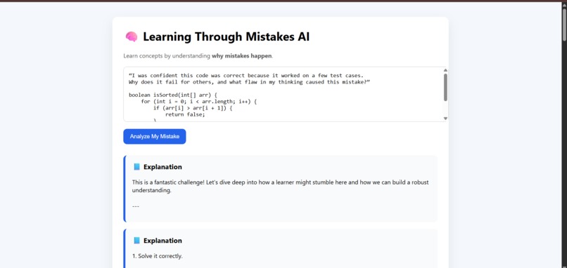 Learning-Through-Mistake – screenshot 1