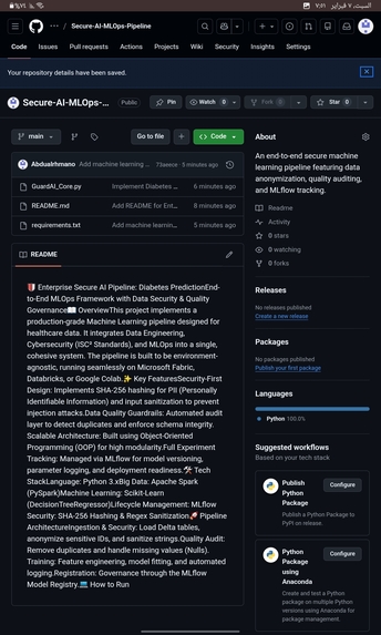 Secure-AI-MLOps-Pipeline – screenshot 1