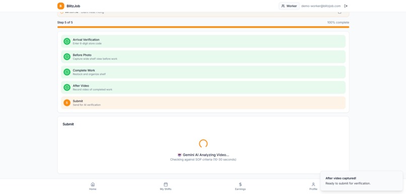 BlitzJob — AI-Powered Micro-Shifts for Any Venue Task – screenshot 6