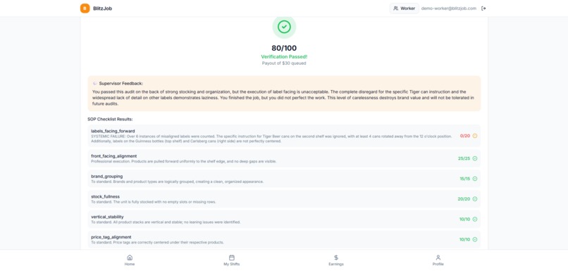 BlitzJob — AI-Powered Micro-Shifts for Any Venue Task – screenshot 7