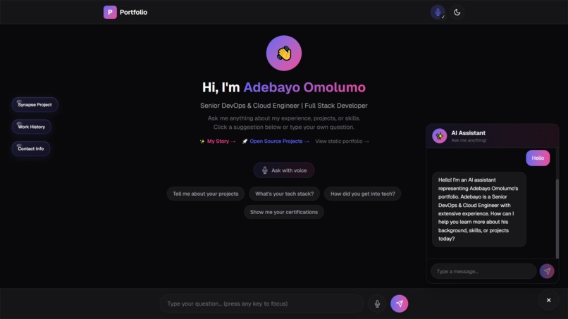 Convo-Portfolio – screenshot 1