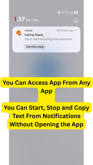 VoDrop: Drop Your Voice, Get Perfect Text – screenshot 3