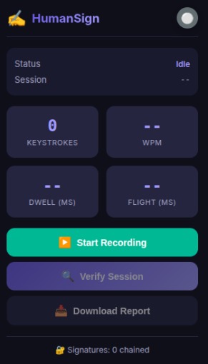HumanSign – screenshot 1