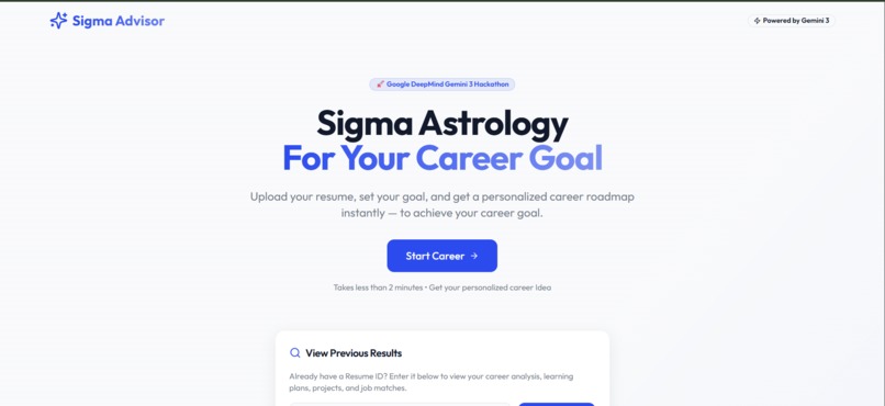 Sigma career Advisor – screenshot 1