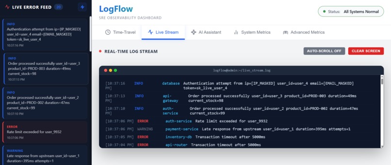 LogFlow – screenshot 2