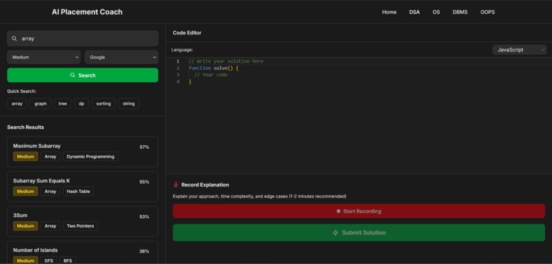 AI Placement Coach – screenshot 4