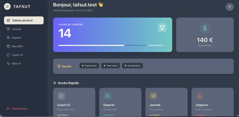 TAFSUT: The AI ​​Companion for Addiction Recovery in MENA – screenshot 3