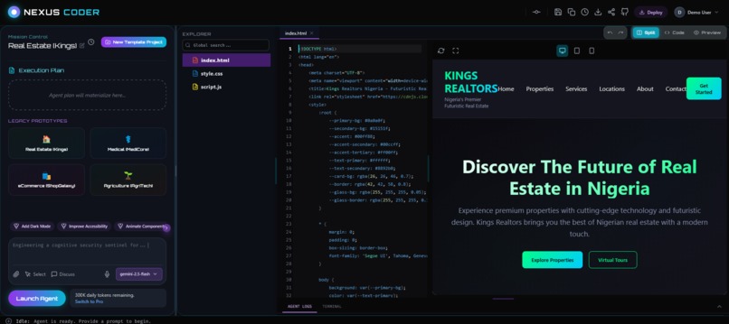 Nexus Coder  (Autonomous Full-Stack Software Engineer Agent) – screenshot 5