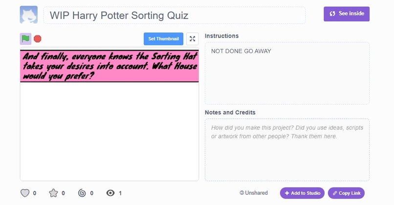 Harry Potter House Quiz – screenshot 2
