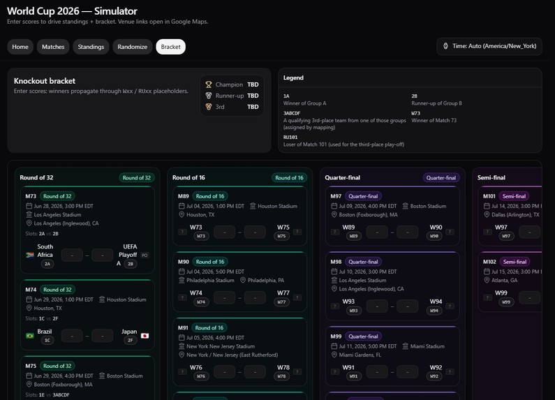 World Cup 2026 Simulator – screenshot 5
