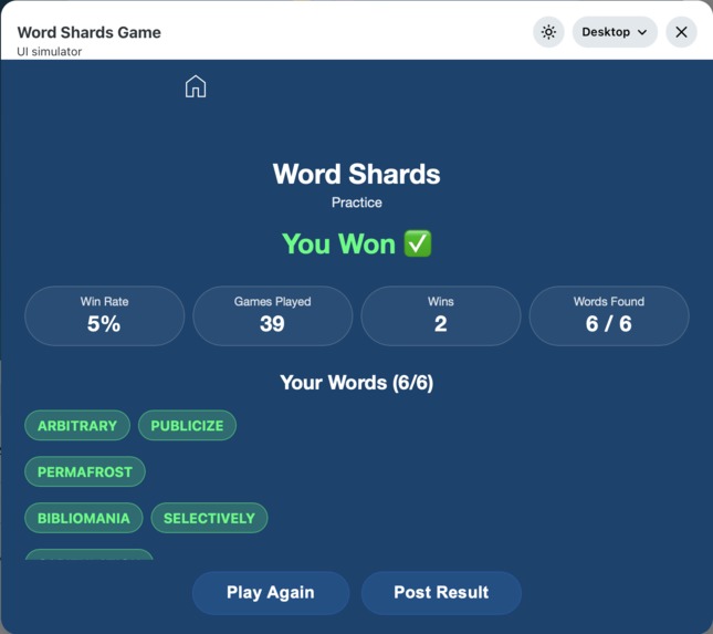 word shards – screenshot 10