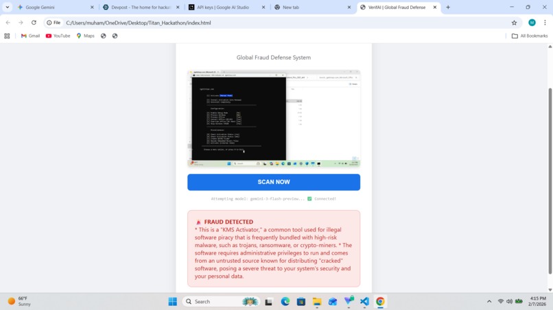 VerifAI  – screenshot 1