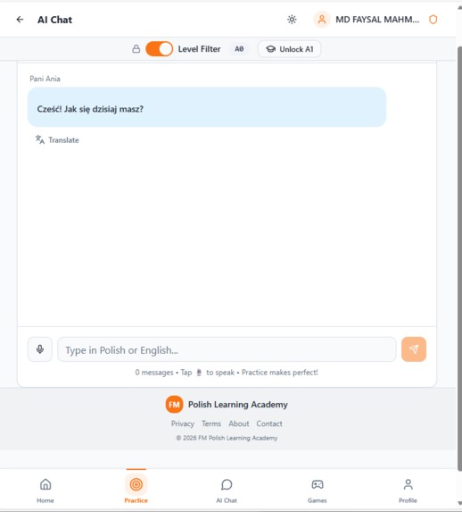 Polish Language Learning – screenshot 1