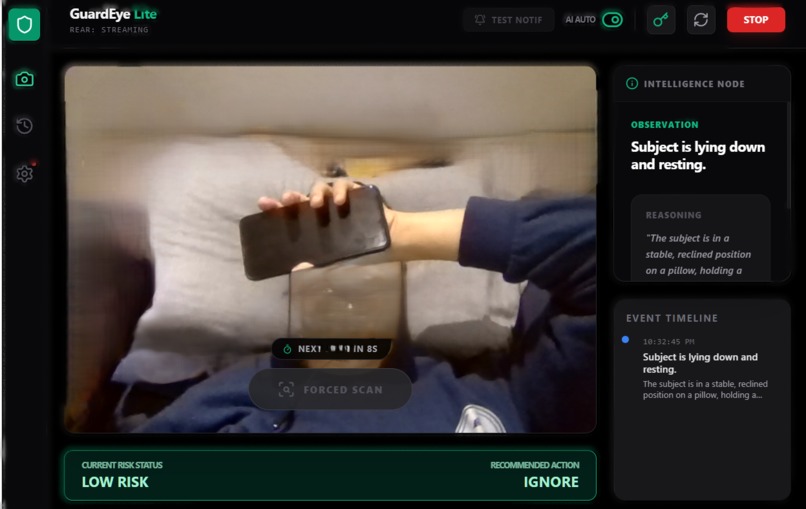 Guard Eye Lite (Reasoning-Based Vision Safety with Gemini 3) – screenshot 2