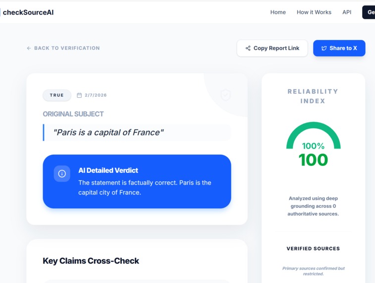 checkSourceAI | Devpost