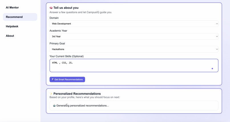 CampusIQ – Gemini-Powered Student Intelligence Platform – screenshot 7