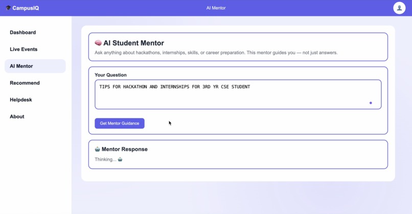 CampusIQ – Gemini-Powered Student Intelligence Platform – screenshot 5
