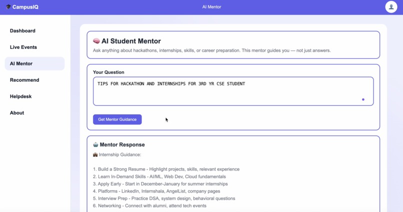 CampusIQ – Gemini-Powered Student Intelligence Platform – screenshot 6