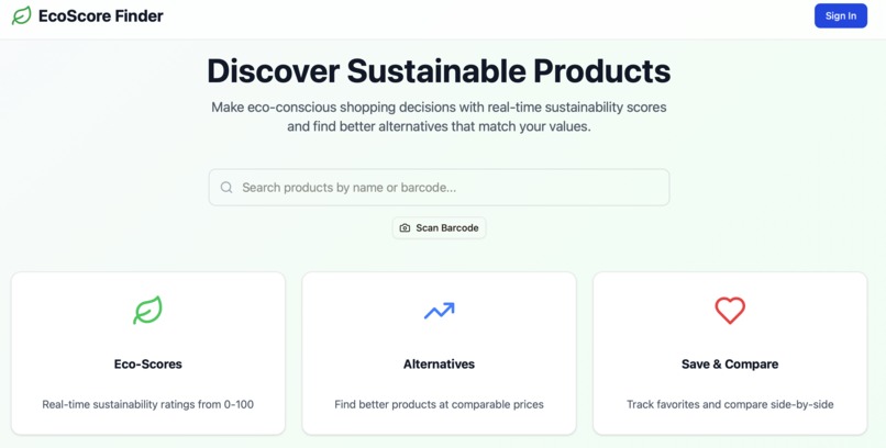 EcoScore – screenshot 2