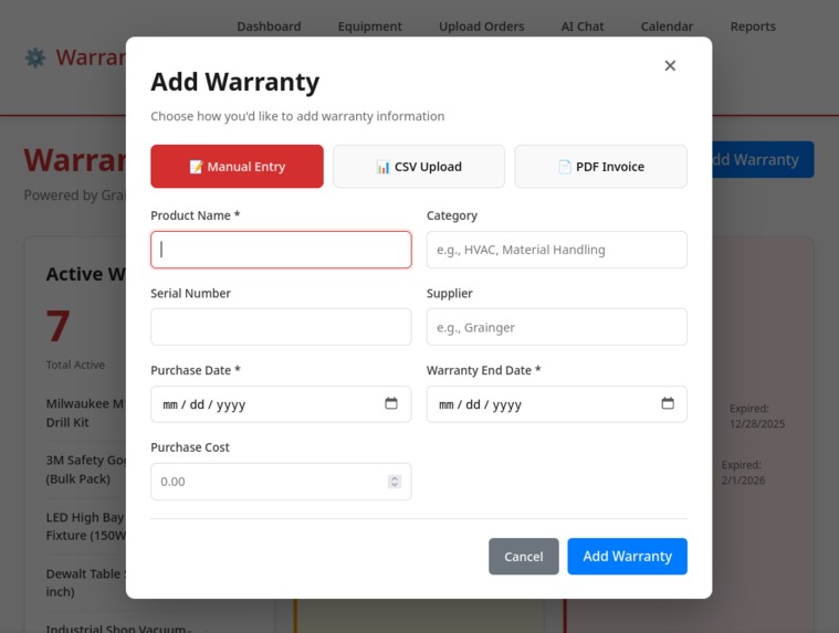 Warranty Wizard – screenshot 2