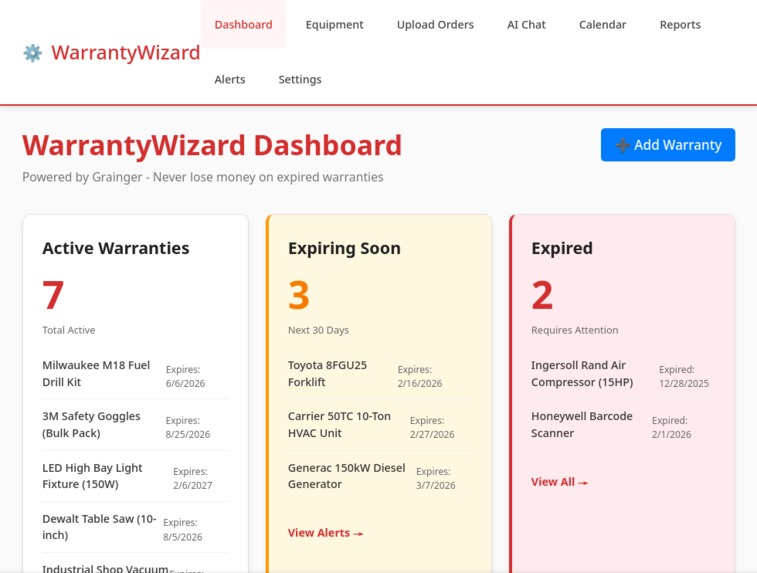 Warranty Wizard – screenshot 1