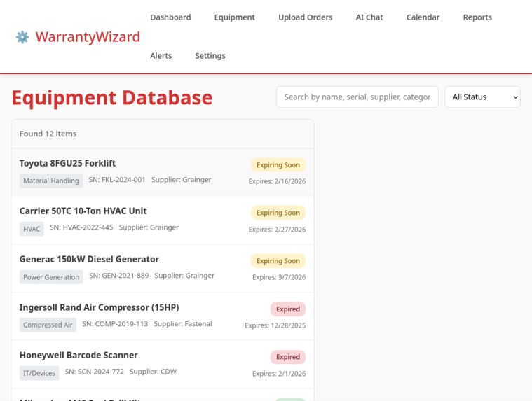 Warranty Wizard – screenshot 3
