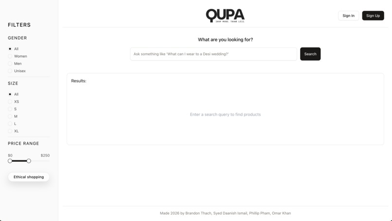 Qupa - AI Fashion – screenshot 1