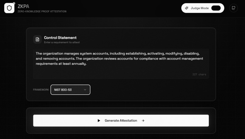 Gemini 3 ZKP Attestation Agent – screenshot 1