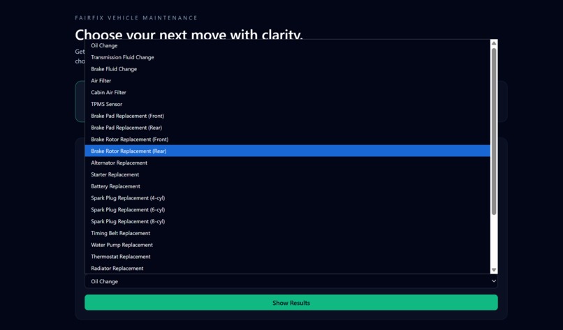 FairFix – screenshot 1