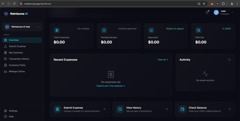 Reimburse AI – screenshot 1