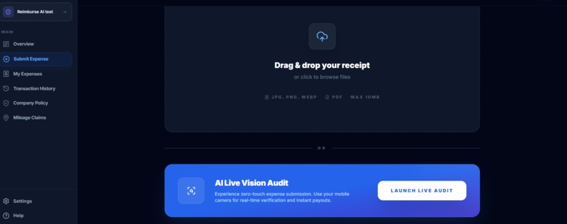 Reimburse AI – screenshot 2