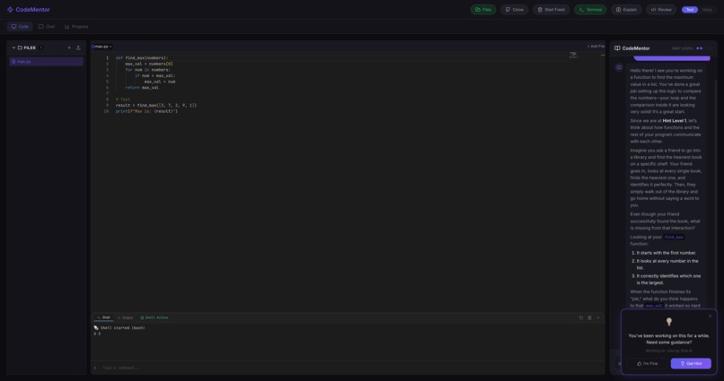 CodeMentor – screenshot 1