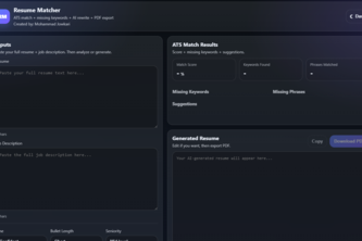 Resume Matcher (Mohammad Jowkari) 
